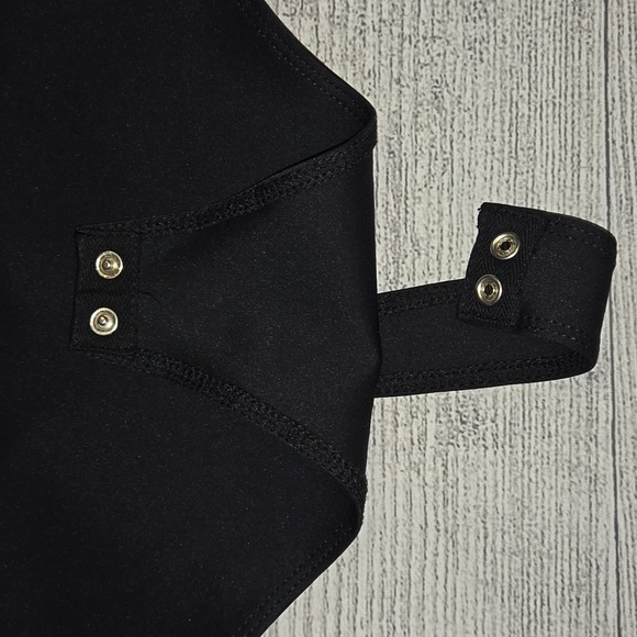 Good American Women's Scuba Funnel Neck Thong Bodysuit Black Size XL NWOT - Picture 6 of 9